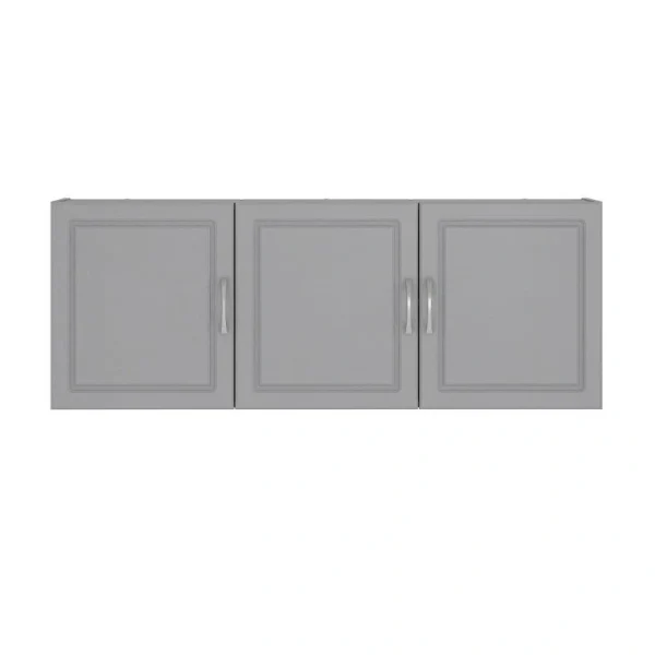Ameriwood Home Kendall 54-in W x 20.31-in H x 12.43-in D Wall-mounted Composite Wood Garage Cabinet in Gray
