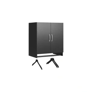 Ameriwood Home Lory 23.46-in W x 26.93-in H x 15.35-in D Wall-mounted Composite Wood Garage Cabinet in Black