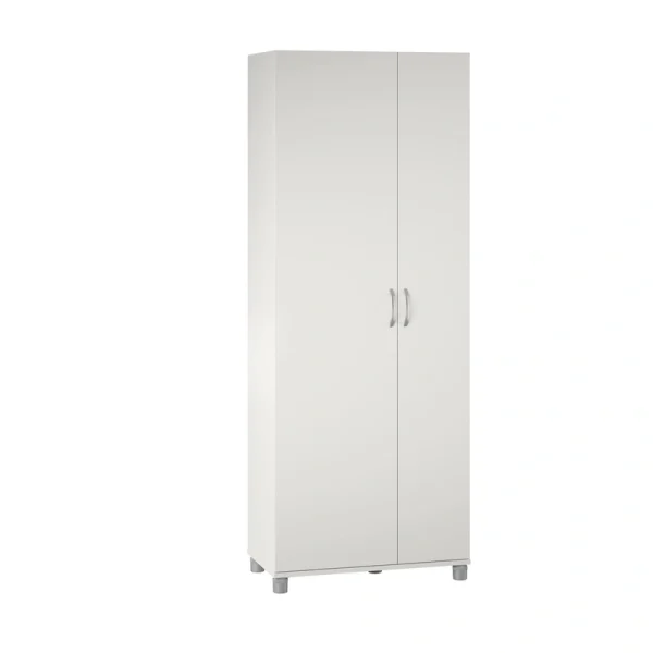 Ameriwood Home Lory 28.62-in W x 74.26-in H x 15.4-in D Freestanding Composite Wood Garage Cabinet in White