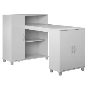 Ameriwood Home Lory 59.61-in W x 38.25-in H x 35.43-in D Freestanding Composite Wood Garage Cabinet in Gray