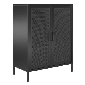 Ameriwood Home Sunset District 31.5-in W x 39.96-in H Steel Black Freestanding Utility Storage Cabinet