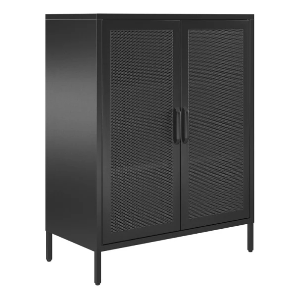 Ameriwood Home Sunset District 31.5-in W x 39.96-in H Steel Black Freestanding Utility Storage Cabinet