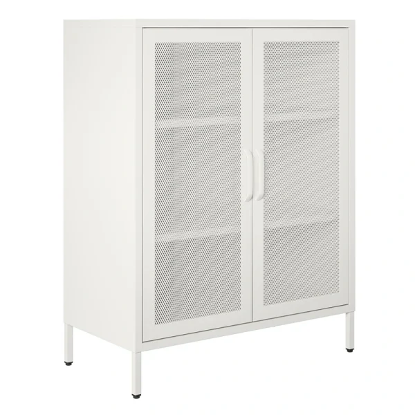 Ameriwood Home Sunset District 31.5-in W x 39.96-in H Steel White Freestanding Utility Storage Cabinet