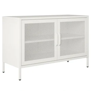 Ameriwood Home Sunset District 39.37-in W x 25.2-in H Steel White Freestanding Utility Storage Cabinet