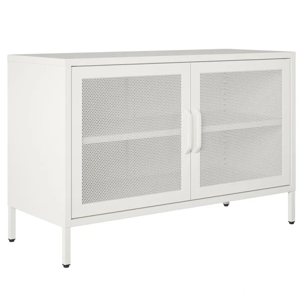 Ameriwood Home Sunset District 39.37-in W x 25.2-in H Steel White Freestanding Utility Storage Cabinet