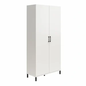 Ameriwood Home Versa 23.7-in W x 75.2-in H Particleboard White Freestanding Utility Storage Cabinet