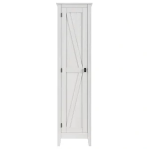 Ameriwood Home Winthrop Rustic Ivory Pine Reclaimed Wood Pantry