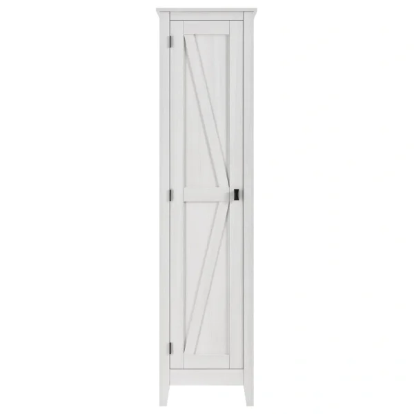 Ameriwood Home Winthrop Rustic Ivory Pine Reclaimed Wood Pantry