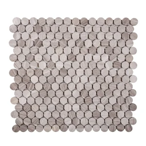 Apollo Tile (Sample) Beige 4-in x 4-in Polished Wood Honeycomb Wood Look Floor and Wall Tile