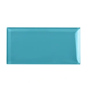 Apollo Tile (Sample) Blue 3-in x 6-in Polished Glass Brick Subway Floor and Wall Tile