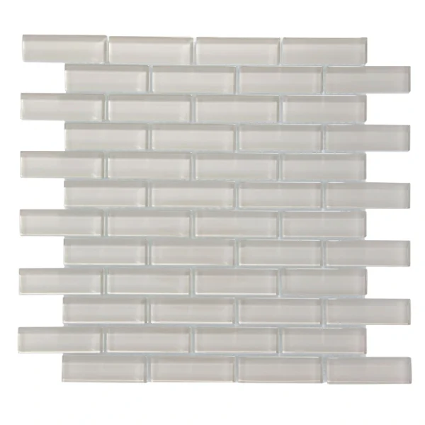 Apollo Tile (Sample) Colorway Beige 4-in x 4-in Glossy Glass Brick Subway Floor and Wall Tile