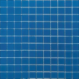 Apollo Tile (Sample) Colorway Cerulean Blue 4-in x 4-in Glossy Glass Uniform Squares Cement Look Floor and Wall Tile