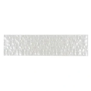 Apollo Tile (Sample) Colorway Pearl White 3-in x 12-in Multi-finish Glass Subway Wall Tile
