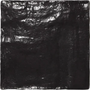 Apollo Tile (Sample) Duchess Black 4-in x 4-in Glossy Ceramic Wall Tile