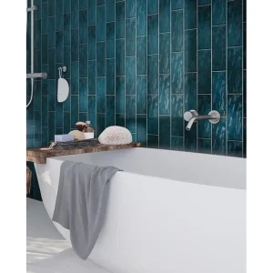 Apollo Tile (Sample) Duchess Green 2-1/2-in x 8-in Glossy Ceramic Subway Wall Tile