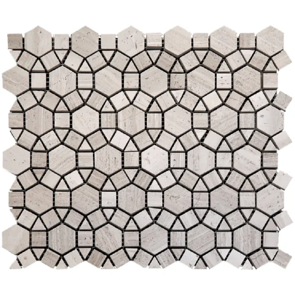 Apollo Tile (Sample) Floor and Wall Tile Beige 4-in x 4-in Polished Marble Pinwheel Patterned Floor and Wall Tile