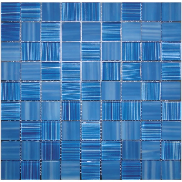 Apollo Tile (Sample) Floor and Wall Tile Blue 4-in x 4-in Polished Glass Floor and Wall Tile