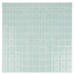 Apollo Tile (Sample) Floor and Wall Tile Cadet Blue 4-in x 4-in Glossy Glass Uniform Squares Floor and Wall Tile