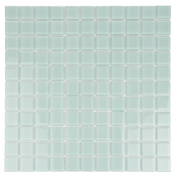 Apollo Tile (Sample) Floor and Wall Tile Cadet Blue 4-in x 4-in Glossy Glass Uniform Squares Floor and Wall Tile