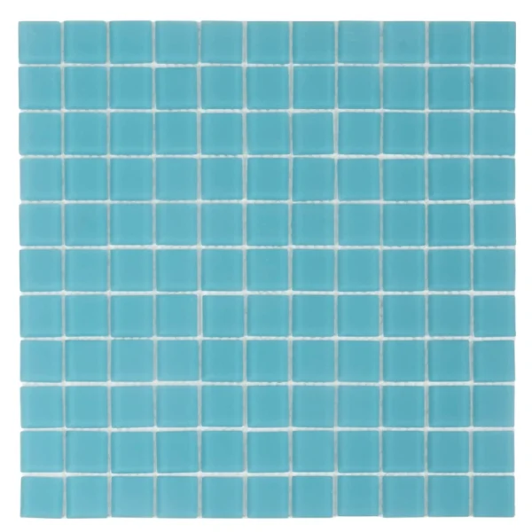 Apollo Tile (Sample) Floor and Wall Tile Cerulean Blue 4-in x 4-in Matte Glass Uniform Squares Mosaic Floor and Wall Tile