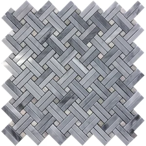 Apollo Tile (Sample) Floor and Wall Tile Gray 4-in x 4-in Polished Marble Basketweave Patterned Floor and Wall Tile