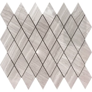 Apollo Tile (Sample) Floor and Wall Tile Gray 4-in x 4-in Polished Marble Diamond Patterned Floor and Wall Tile