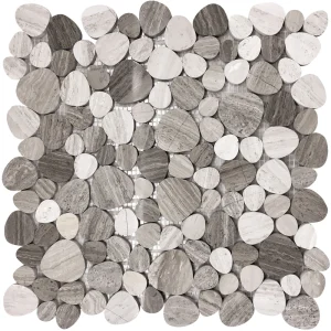 Apollo Tile (Sample) Floor and Wall Tile Gray 4-in x 4-in Polished Marble Mixed Pattern Patterned Floor and Wall Tile