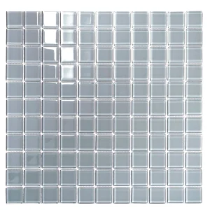 Apollo Tile (Sample) Floor and Wall Tile Mink Gray 4-in x 6-in Glossy Glass Uniform Squares Mosaic Floor and Wall Tile