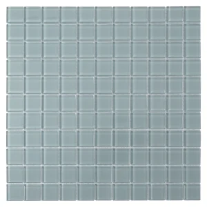 Apollo Tile (Sample) Floor and Wall Tile Stone Gray 4-in x 4-in Glossy Glass Uniform Squares Floor and Wall Tile