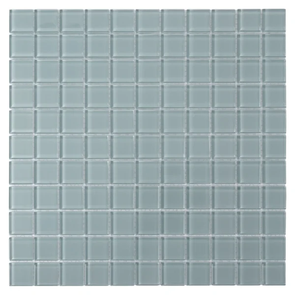Apollo Tile (Sample) Floor and Wall Tile Stone Gray 4-in x 4-in Glossy Glass Uniform Squares Floor and Wall Tile