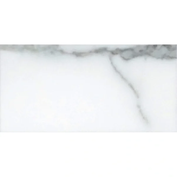 Apollo Tile (Sample) Floor and Wall Tile White 3-in x 6-in Honed Marble Subway Floor and Wall Tile