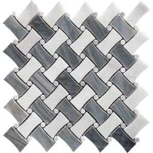 Apollo Tile (Sample) Floor and Wall Tile White and Gray 4-in x 4-in Polished Marble Mixed Pattern Patterned Floor and Wall Tile