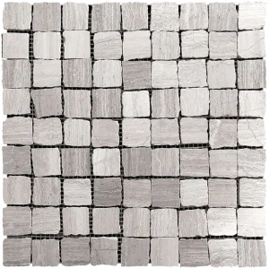 Apollo Tile (Sample) Floor and Wall Tile Wooden Gray 4-in x 4-in Matte Marble Uniform Squares Patterned Floor and Wall Tile