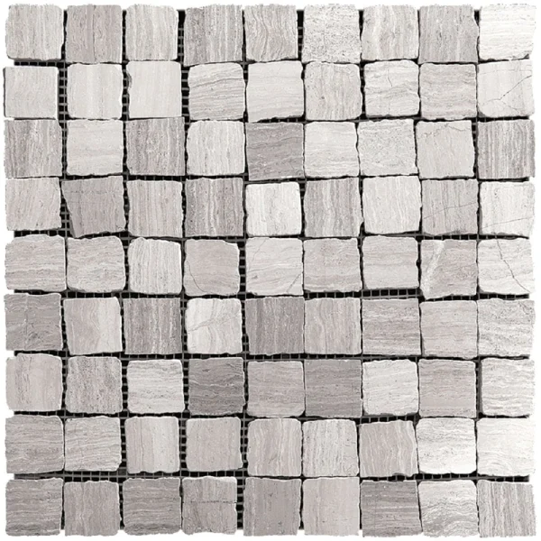 Apollo Tile (Sample) Floor and Wall Tile Wooden Gray 4-in x 4-in Matte Marble Uniform Squares Patterned Floor and Wall Tile