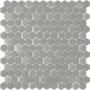 Apollo Tile (Sample) Gray 4-in x 4-in Multi-finish Glass Honeycomb Patterned Floor and Wall Tile