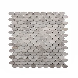 Apollo Tile (Sample) Gray 4-in x 4-in Polished Wood Honeycomb Wood Look Floor and Wall Tile