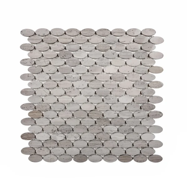 Apollo Tile (Sample) Gray 4-in x 4-in Polished Wood Honeycomb Wood Look Floor and Wall Tile