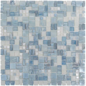 Apollo Tile (Sample) Majeste Gray 4-in x 4-in Glazed Glass Mixed Pattern Floor and Wall Tile