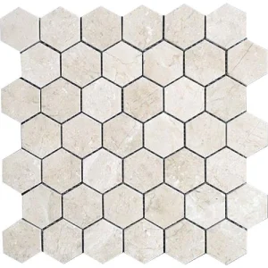 Apollo Tile (Sample) Naples Stone Beige 12-in x 12-in Honed Marble Honeycomb Patterned Floor and Wall Tile