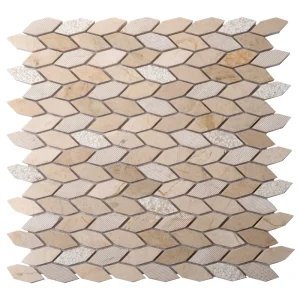 Apollo Tile (Sample) Sparta Beige 4-in x 4-in Polished Marble Patterned Floor and Wall Tile