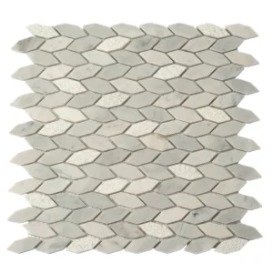 Apollo Tile (Sample) Sparta White 4-in x 4-in Polished Marble Patterned Floor and Wall Tile