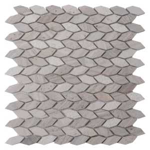 Apollo Tile (Sample) Sparta Wooden Beige 4-in x 4-in Polished Marble Wood Look Floor and Wall Tile