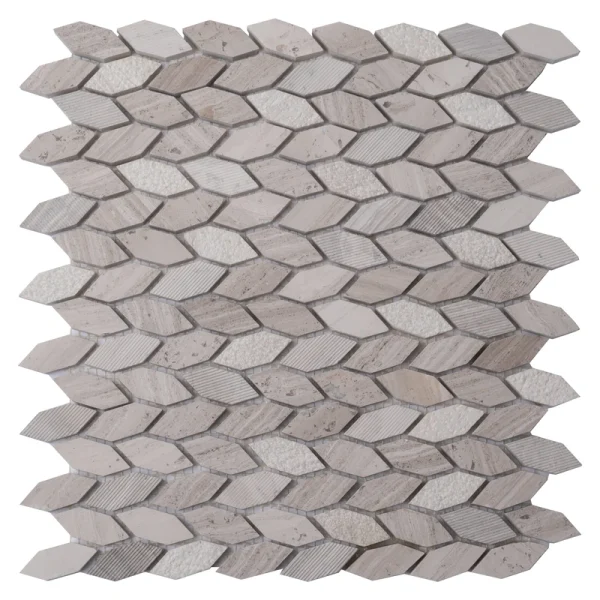 Apollo Tile (Sample) Sparta Wooden Beige 4-in x 4-in Polished Marble Wood Look Floor and Wall Tile