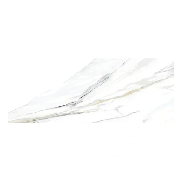 Apollo Tile (Sample) Splendor White 4-in x 4-in Polished Porcelain Marble Look Floor and Wall Tile