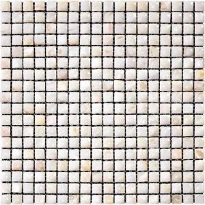Apollo Tile (Sample) Wall Beige Natural Shell 4-in x 4-in Polished Marble Uniform Squares Patterned Wall Tile