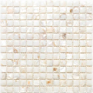 Apollo Tile (Sample) Wall Cream Natural Shell 4-in x 4-in Polished Marble Uniform Squares Patterned Wall Tile