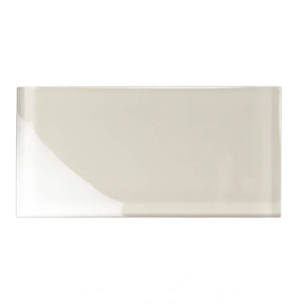 Apollo Tile (Sample) Wall Tile Beige 4-in x 6-in Glossy Glass Subway Wall Tile
