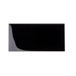 Apollo Tile (Sample) Wall Tile Black 3-in x 6-in Glossy Glass Brick Subway Wall Tile