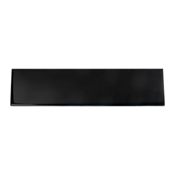 Apollo Tile (Sample) Wall Tile Black 4-in x 4-in Glossy Glass Brick Subway Wall Tile