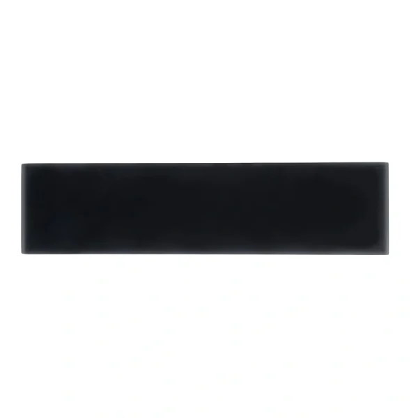 Apollo Tile (Sample) Wall Tile Black 4-in x 6-in Matte Glass Subway Wall Tile